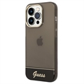 Guess Translucent iPhone 14 Pro Hybrid Case (Offene Verpackung - Ausgezeichnet) - Schwarz