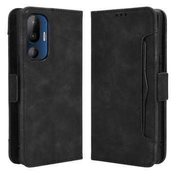 HTC U24 Pro Cardholder Serie Wallet Hülle - Schwarz