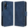 HTC U24 Pro Wallet Hülle mit Kartenhalter - Blau