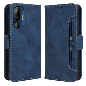 HTC U24 Pro Wallet Hülle mit Kartenhalter - Blau