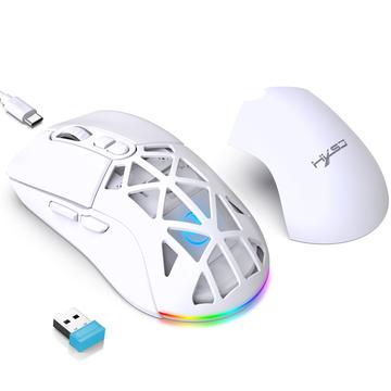 HXSJ T26 RGB hintergrundbeleuchtete kabellose Maus / Bluetooth-Maus 4800 DPI