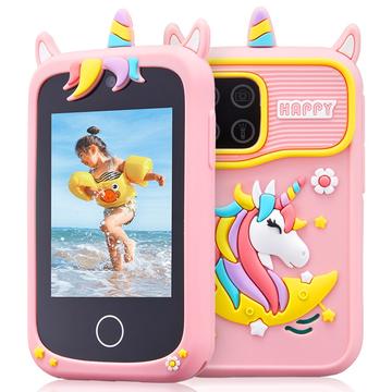 Happy Unicorn Z10 X Type Kinder Smart Toy mit Kamera, 20 Spielen, Musikspieler - Rosa