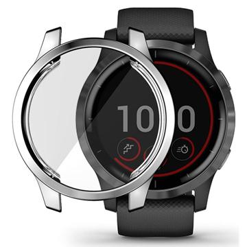 Hat Prince Garmin Venu 2S TPU Hülle mit Displayschutz - 40mm - Silber