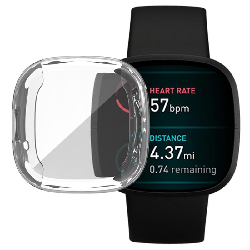 Fitbit Versa 3 / Sense Uhr Display Schutzhülle Schutz Smartwatch