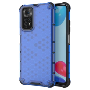 Xiaomi Redmi Note 11/11S Honeycomb Armored Hybrid Hülle - Blau