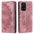 Honor 200 Lite Mandala Serie Wallet Hülle - Roségold