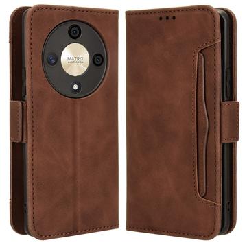 Honor Magic6 Lite/X9b Cardholder Serie Wallet Hülle - Braun