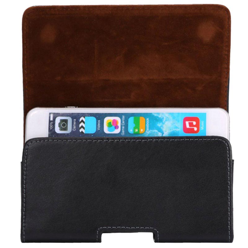 iPhone 6 Plus / 6S Plus Horizontal Halter Leder Tasche