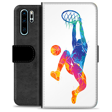 Huawei P30 Pro Premium Schutzhülle mit Geldbörse - Slam Dunk