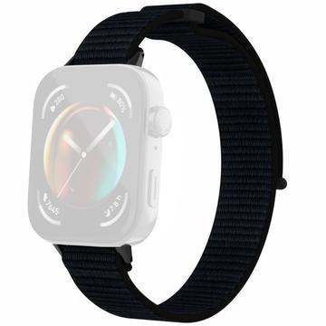 Huawei Watch Fit 3 Nylonarmband mit Klettverschluss - Schwarz