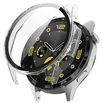 Huawei Watch GT 4 Kunststoff Hülle mit Panzerglas - 46mm - Durchsichtig