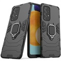 Samsung Galaxy A53 5G Hybrid Case mit Ringhalterung - Schwarz