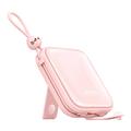 Joyroom JR-L008 Cutie Power Bank 10000mAh mit USB-C & Lightning Kabel - 22.5W - Pink