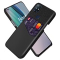 KSQ OnePlus Nord N10 5G Hülle mit Kartentasche - Schwarz