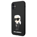 Karl Lagerfeld Ikonik iPhone 11 Silikonhülle - Schwarz