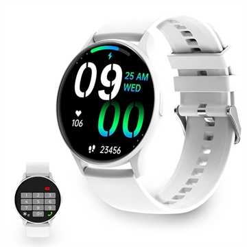 Ksix Core AMOLED Smartwatch mit Sport-/Gesundheitsmodi - Weiß