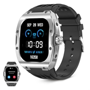 Ksix Hero Smartwatch mit AMOLED-Display, Sport- und Gesundheitsmodi - IP68 - Schwarz