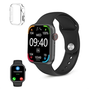 Ksix Urban 4 Mini Wasserdichte Smartwatch mit Sport-/Gesundheitsmodi - Bluetooth, IP68 - Schwarz