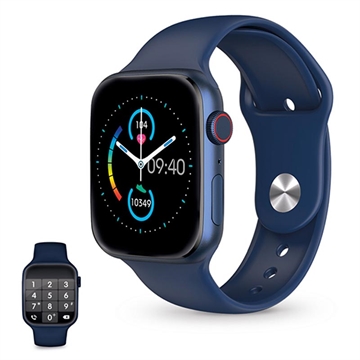 Ksix Urban 4 Wasserdichte Smartwatch mit Sport-/Gesundheitsmodi - Bluetooth, IP68 - Blau