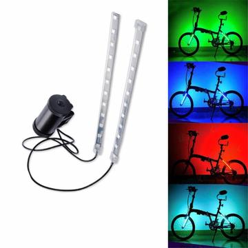 LEADBIKE A106 1 Paar batteriebetriebenes Fahrradrahmen-Rohrlicht Helles buntes Fahrrad-Rücklicht LED Fahrrad-Radlicht (Batterie nicht enthalten)