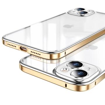 Luphie Kratzfeste iPhone 14 Hybrid Hülle (Offene Verpackung - Ausgezeichnet) - Gold