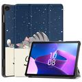 Lenovo Tab M10 Gen 3 Tri-Fold Serie Smart Folio Hülle - Katze