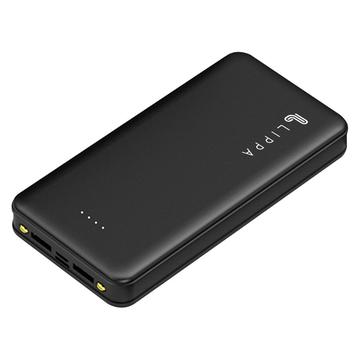 Lippa 20000mAh Power Bank mit 2x USB-A Anschlüssen - Schwarz