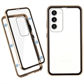 Samsung Galaxy S23+ 5G Magnetisches Cover mit Panzerglas - Gold