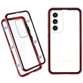 Samsung Galaxy S23+ 5G Magnetisches Cover mit Panzerglas - Rot