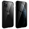 iPhone 11 Pro Magnetisches Cover mit Panzerglas - Privat - Schwarz