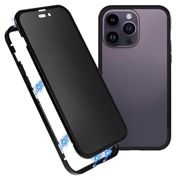 iPhone 16 Pro Max Magnetisches Cover mit Panzerglas - Privat - Schwarz