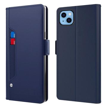 Schminkspiegel iPhone 13 Flip Hülle - Blau