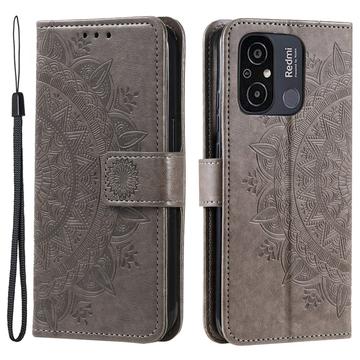 Xiaomi Redmi 12C Mandala Serie Wallet Schutzhülle