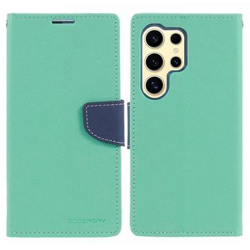 Mercury Goospery Fancy Diary Samsung Galaxy S24 Ultra Wallet Hülle - Zyan