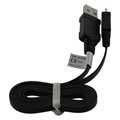 MicroUSB Flat Data Kabel - Schwarz