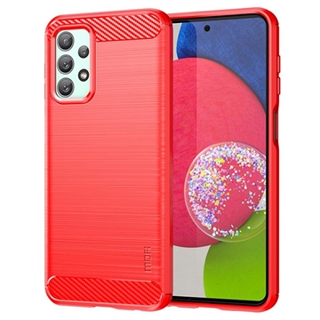 Samsung Galaxy A23 Mofi Karbonfaser TPU Hülle - Rot