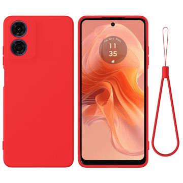 Motorola Moto E14 Liquid Silikonhülle - Rot