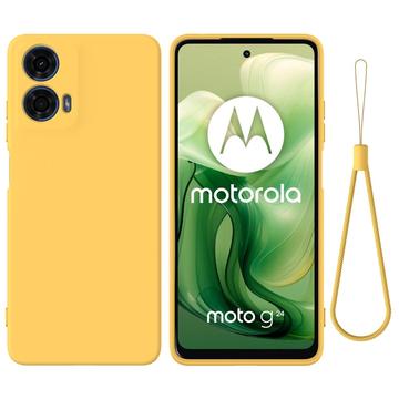 Motorola Moto G24 Power Liquid Silikonhülle - Gelb