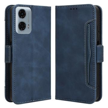 Motorola Moto G34 Cardholder Serie Wallet Hülle - Blau