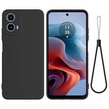 Motorola Moto G34 Liquid Silikonhülle - Schwarz