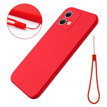 Motorola Moto G84 Liquid Silikonhülle - Rot