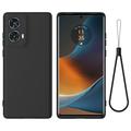 Motorola Moto G85/S50 Neo Liquid Silikonhülle - Schwarz