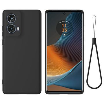 Motorola Moto G85/S50 Neo Liquid Silikonhülle - Schwarz