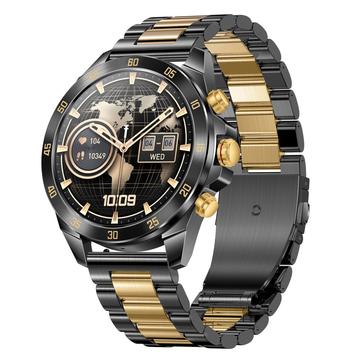 NX1 Pro Luxus Metall Business Smart Watch Gesundheit Überwachung Bluetooth Calling Wasserdicht Sportuhr - Gold