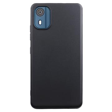 Nokia C02 Anti-Fingerabdrücke Matte TPU Hülle - Schwarz