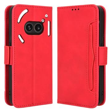 Nothing Phone (2a)/(2a) Plus Wallet Hülle mit Kartenhalter - Rot