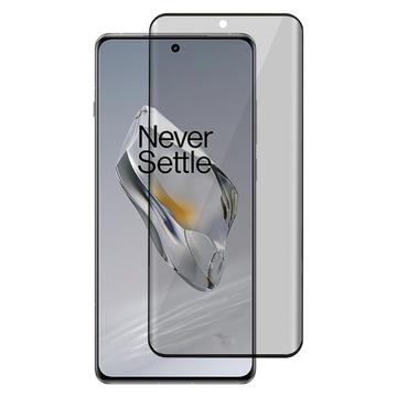 OnePlus 12 Privacy Full Cover Panzerglas - Schwarz Rand