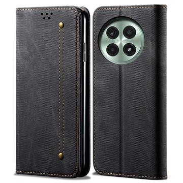 OnePlus 13 Retro Wallet Hülle mit Magnetverschluss - Schwarz