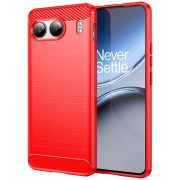 OnePlus Nord 4 Gebürstete TPU Hülle - Karbonfaser