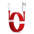 OnePlus USB-Typ-C-Kabel - Rot / Weiß
